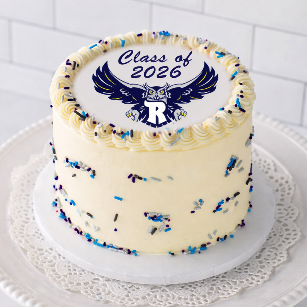 Graduation Photo & Logo Cake, 6-inch