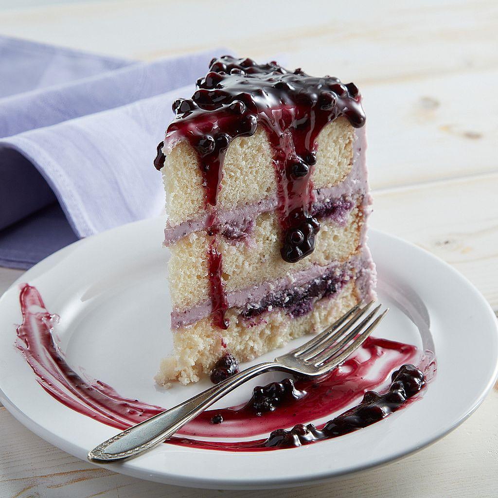 Lemon Blueberry Cake Slice medium