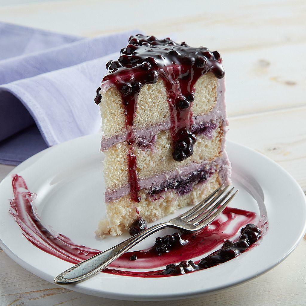 Lemon Blueberry Cake, Slice