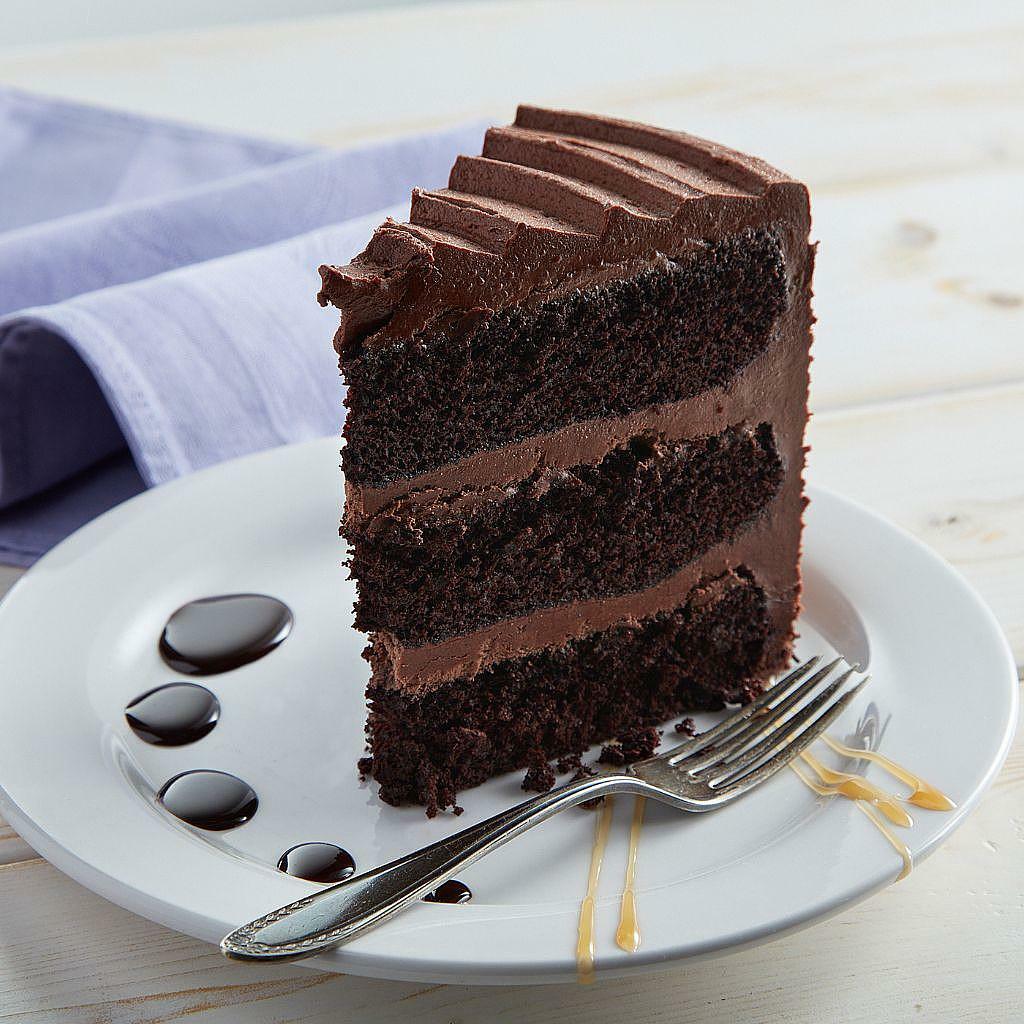 Vegan Mom's Chocolate Cake, Slice